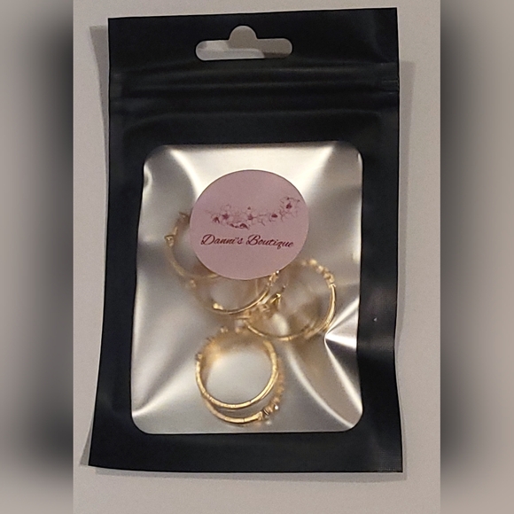 Boho Chic 7pc Gold Stackable Ring Set - Picture 6 of 6